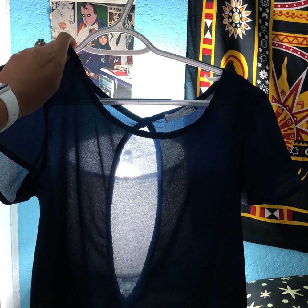 Agaci blue shirt, medium, worn twice!